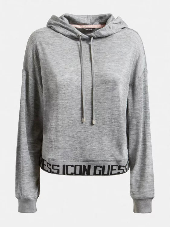 LS CLELIA HOODED TOP - BASIC WOOL KNIT W1BP09KA9C0 DGH