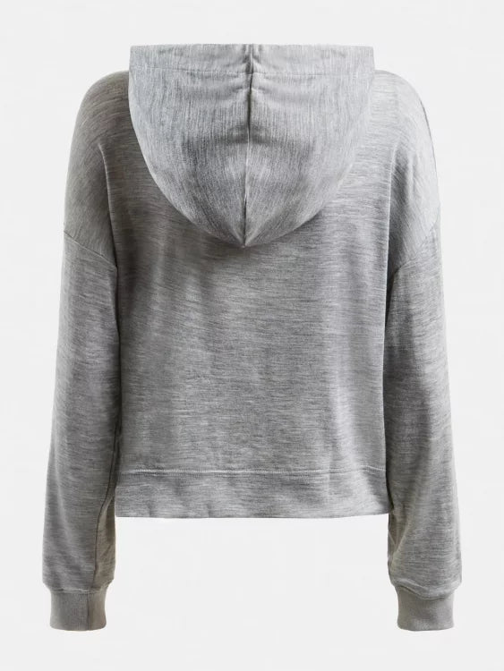 LS CLELIA HOODED TOP - BASIC WOOL KNIT W1BP09KA9C0 DGH