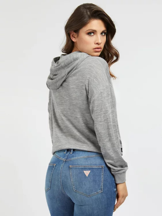 LS CLELIA HOODED TOP - BASIC WOOL KNIT W1BP09KA9C0 DGH