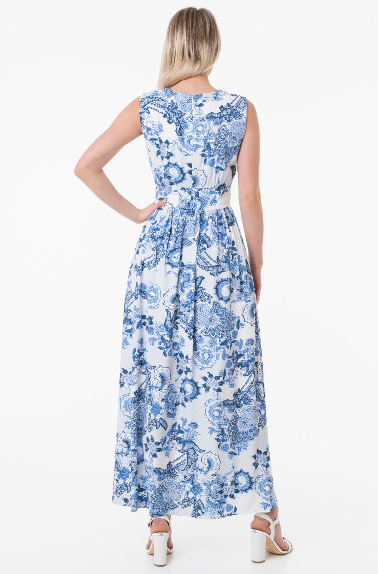 SL GISEL LONG DRESS - RAYON POLY FAILLE W3GK30WFCX0 P7FR