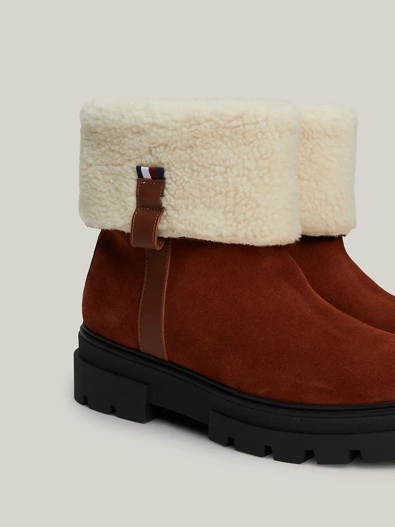 FAUX FUR SUEDE ROLL-DOWN BOOT 235026