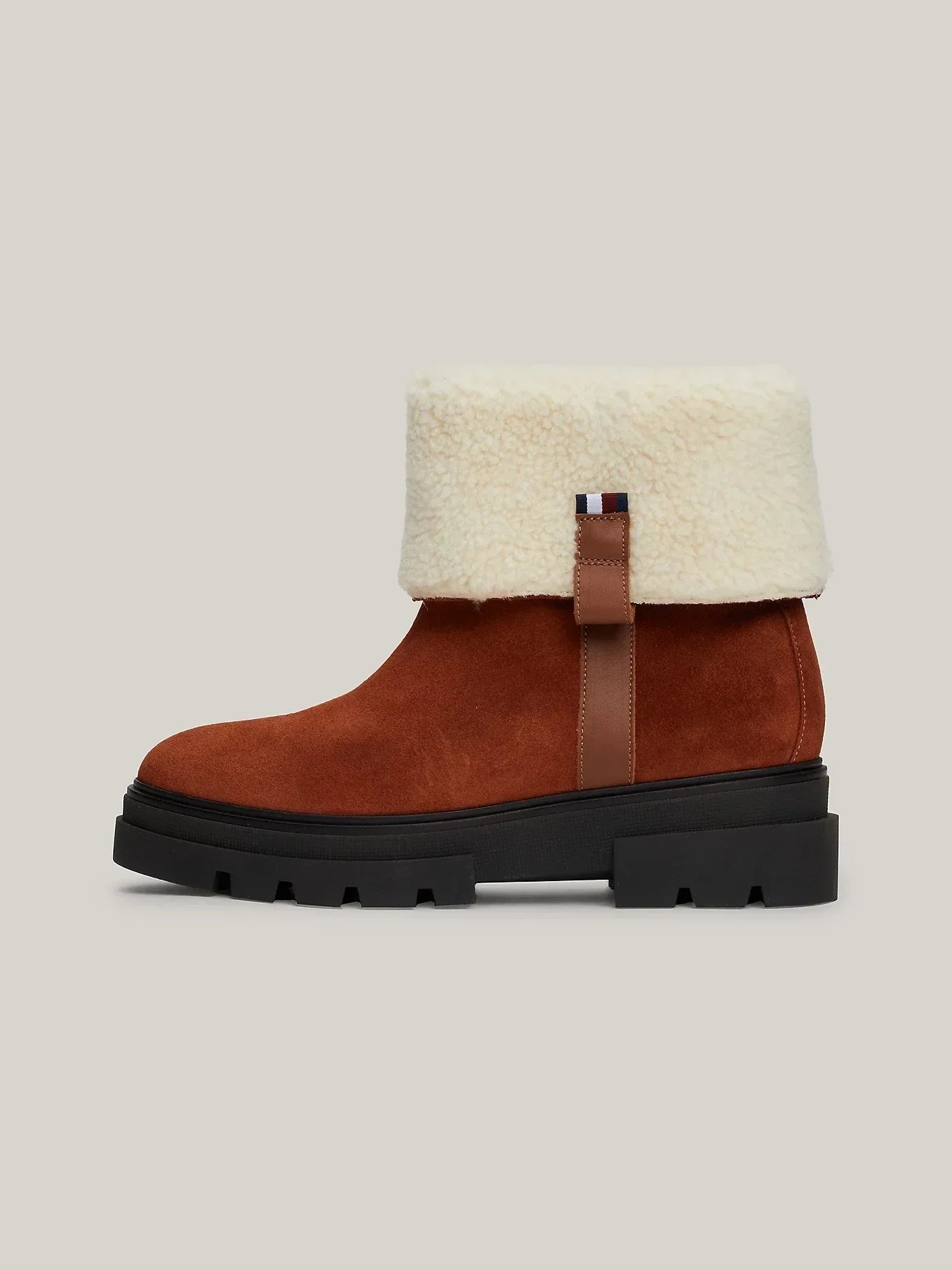 FAUX FUR SUEDE ROLL-DOWN BOOT 235026