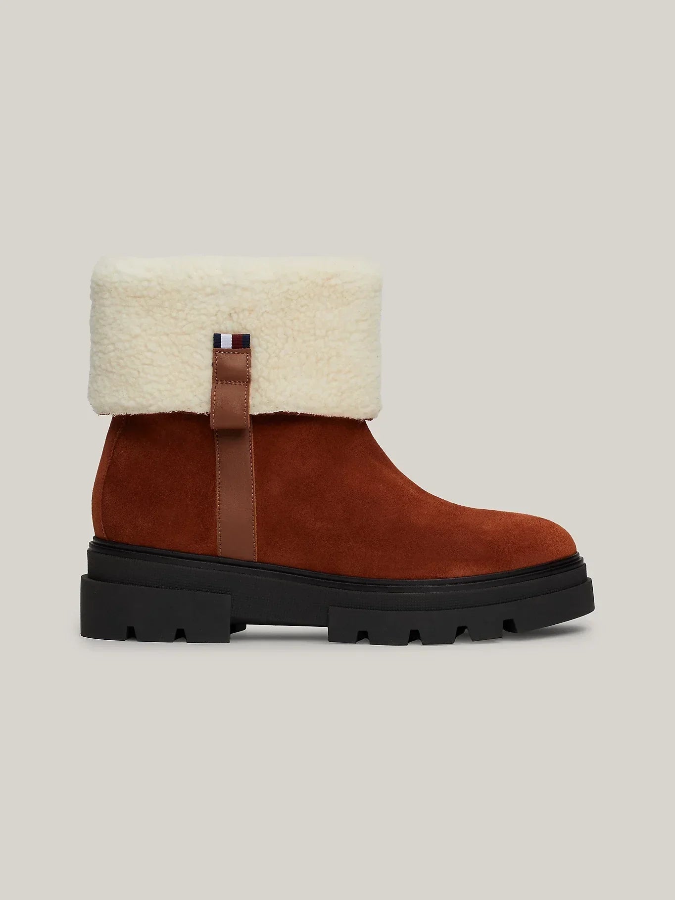 FAUX FUR SUEDE ROLL-DOWN BOOT 235026