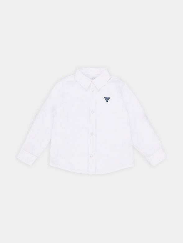 USTABLE LS SHIRT_ - ORGANIC STR. POPELINE 130GSM I81H01WE5W0 TWHT