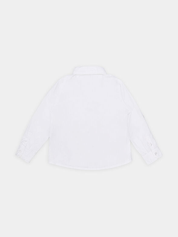 USTABLE LS SHIRT_ - ORGANIC STR. POPELINE 130GSM I81H01WE5W0 TWHT