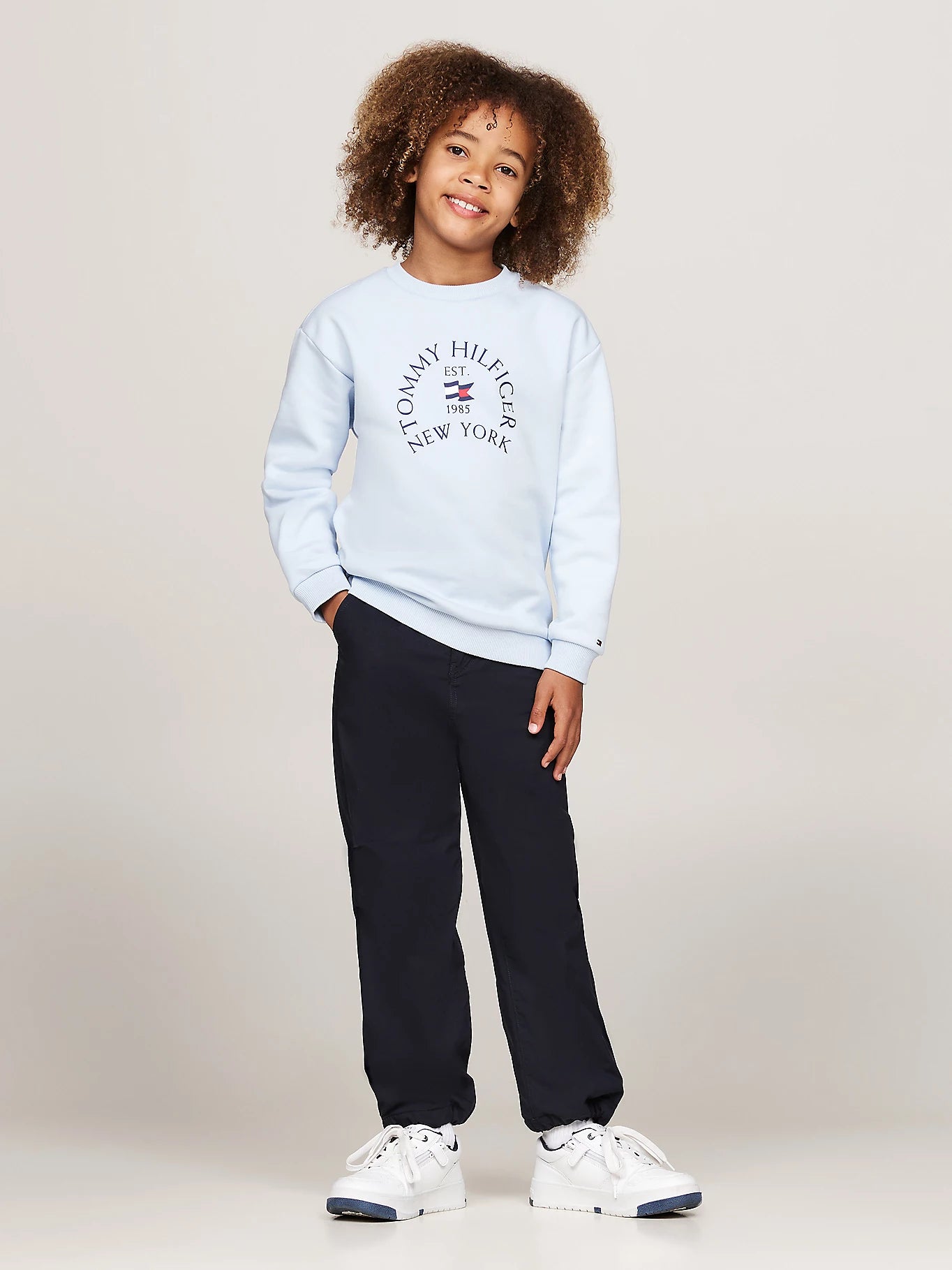 B FLEECE WOVEN WIDE PANTS 232568