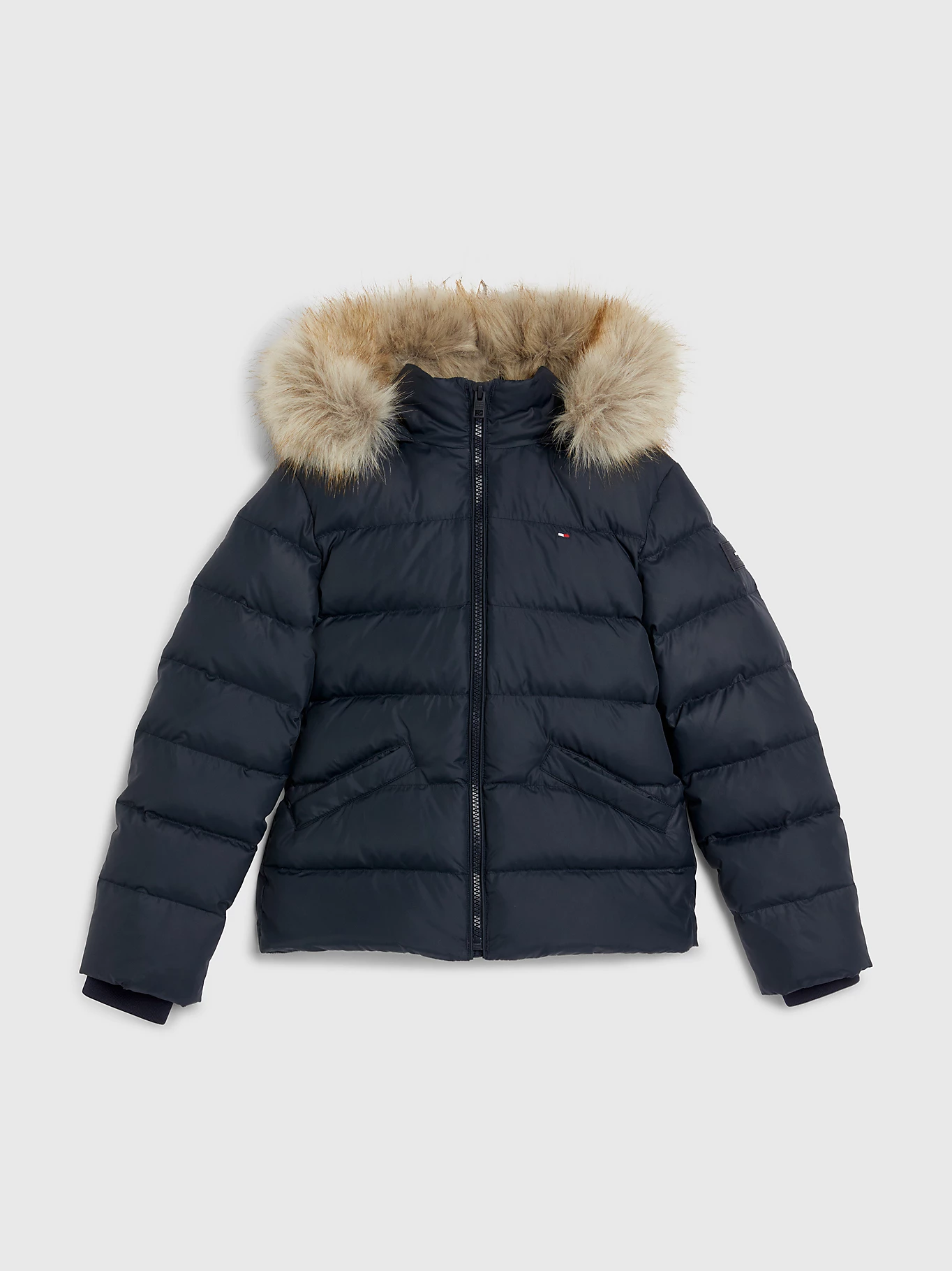 K ESSENTIAL DOWN FUR HOOD JACKET 218764