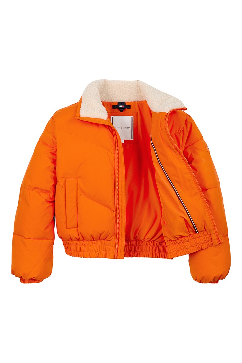 B TEDDY COLLAR SHORT PUFFER 233108