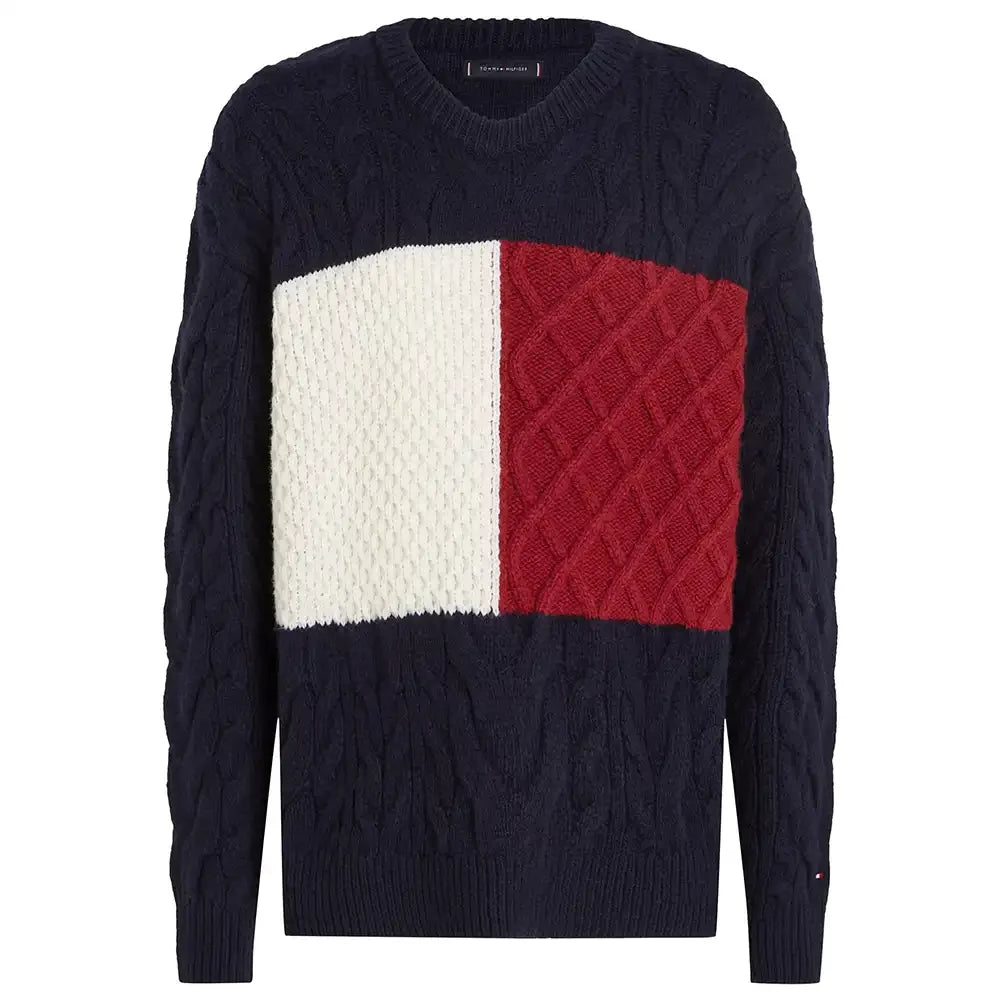 CABLE FLAG SWEATER 235212