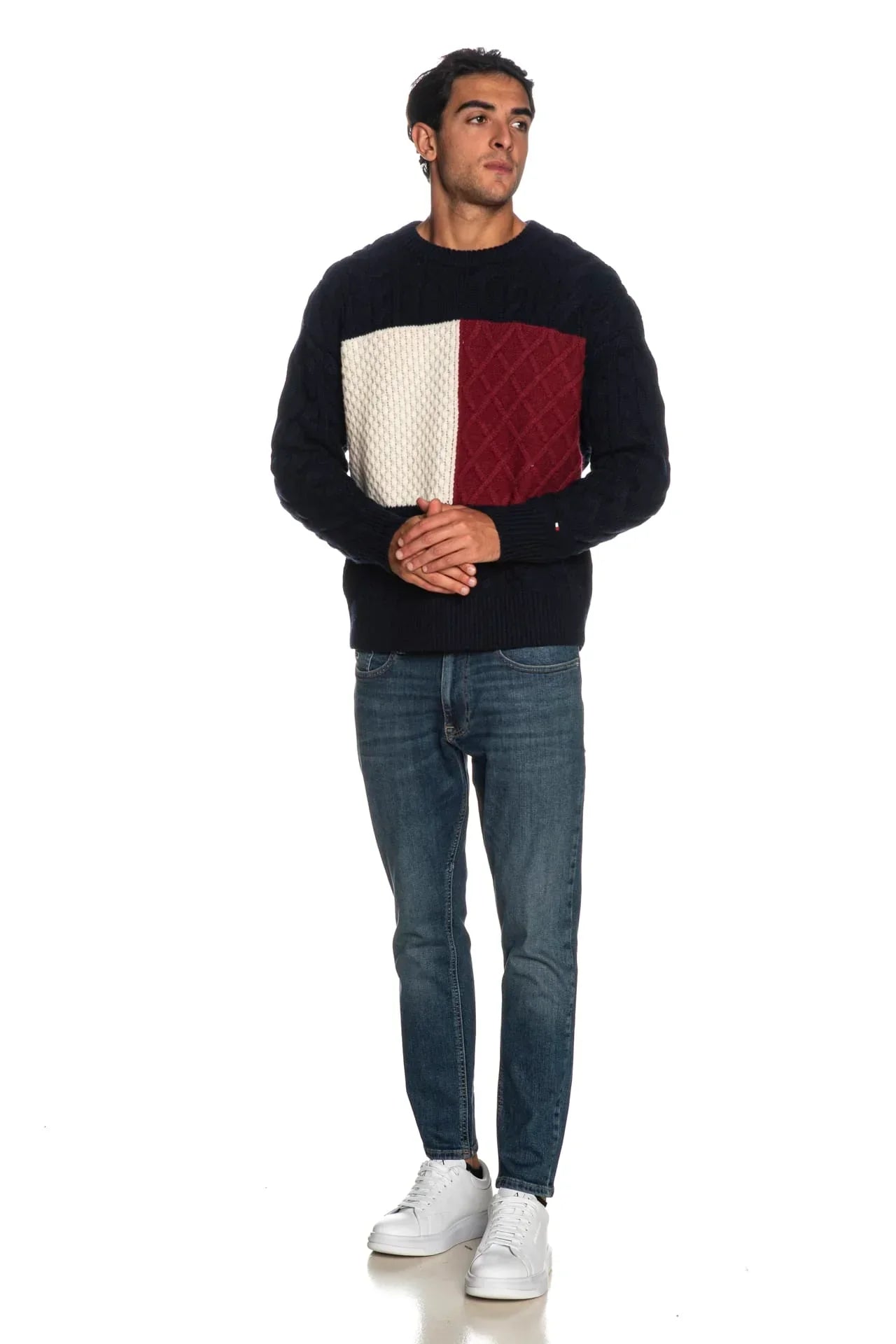 CABLE FLAG SWEATER 235212