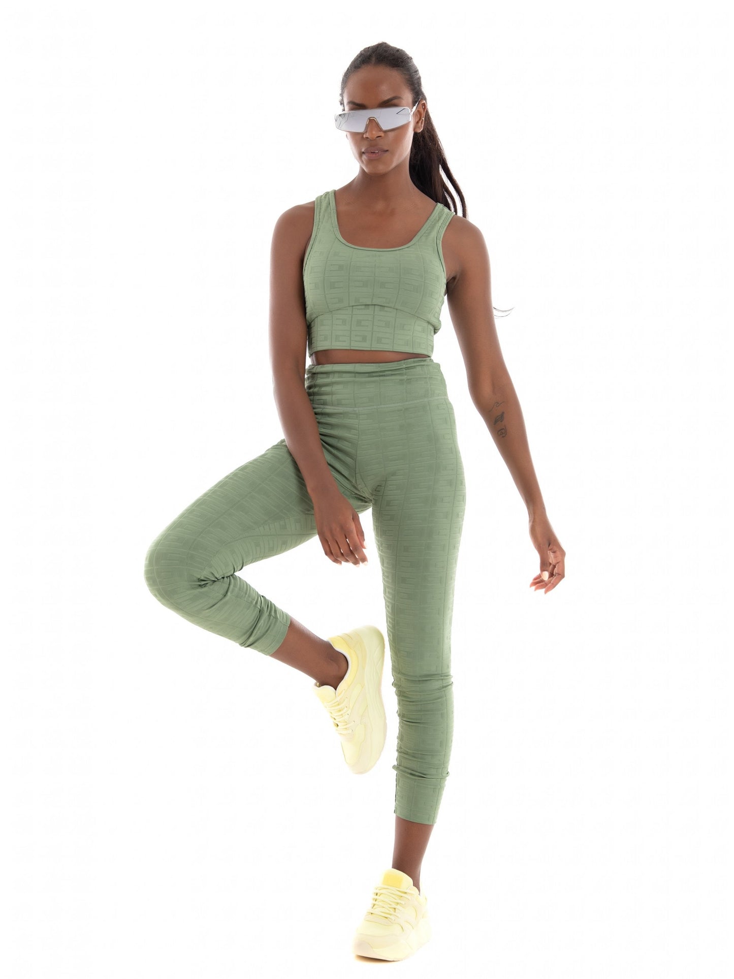 DANA LEGGING 4/4 - LOGO JCQ KNIT 300 V2GB06MC04Y G8E3