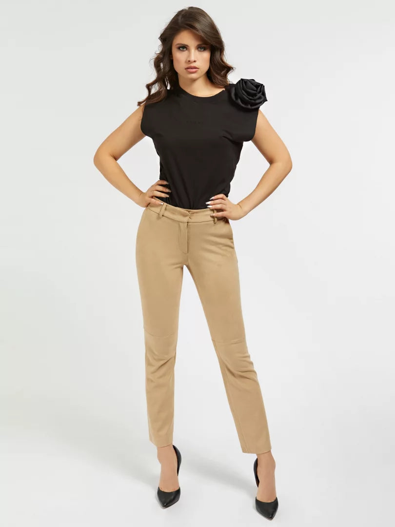 EVELINA PANTS - SOFT TOUCH FAUX SUEDE W1BB09WE0L0 G1V2