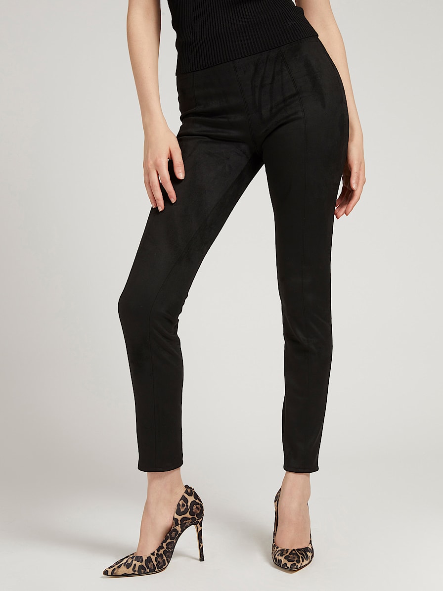 ES MAYA LEGGINGS - SOFT TOUCH FAUX SUEDE W1YB90WE0L0 JBLK