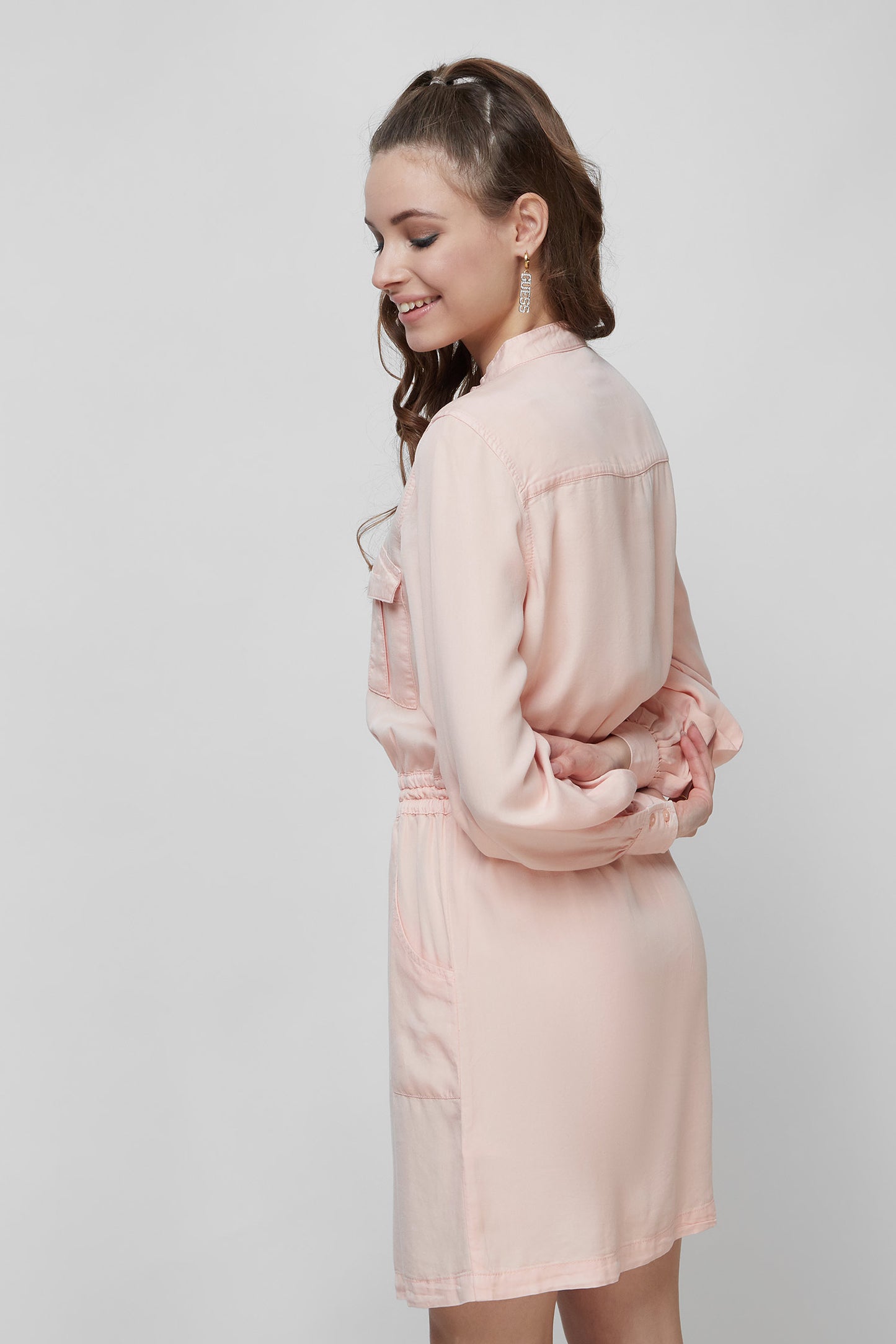 LS ELLIS DRESS - ECO TENCEL TWILL LIGHT W2GK16WDY62 F6Y2