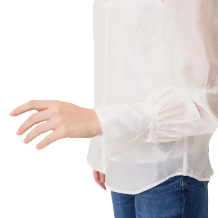 LS LARISSA SHIRT - ORGANZA LOOK POLY W3RH59WF5L0 G012
