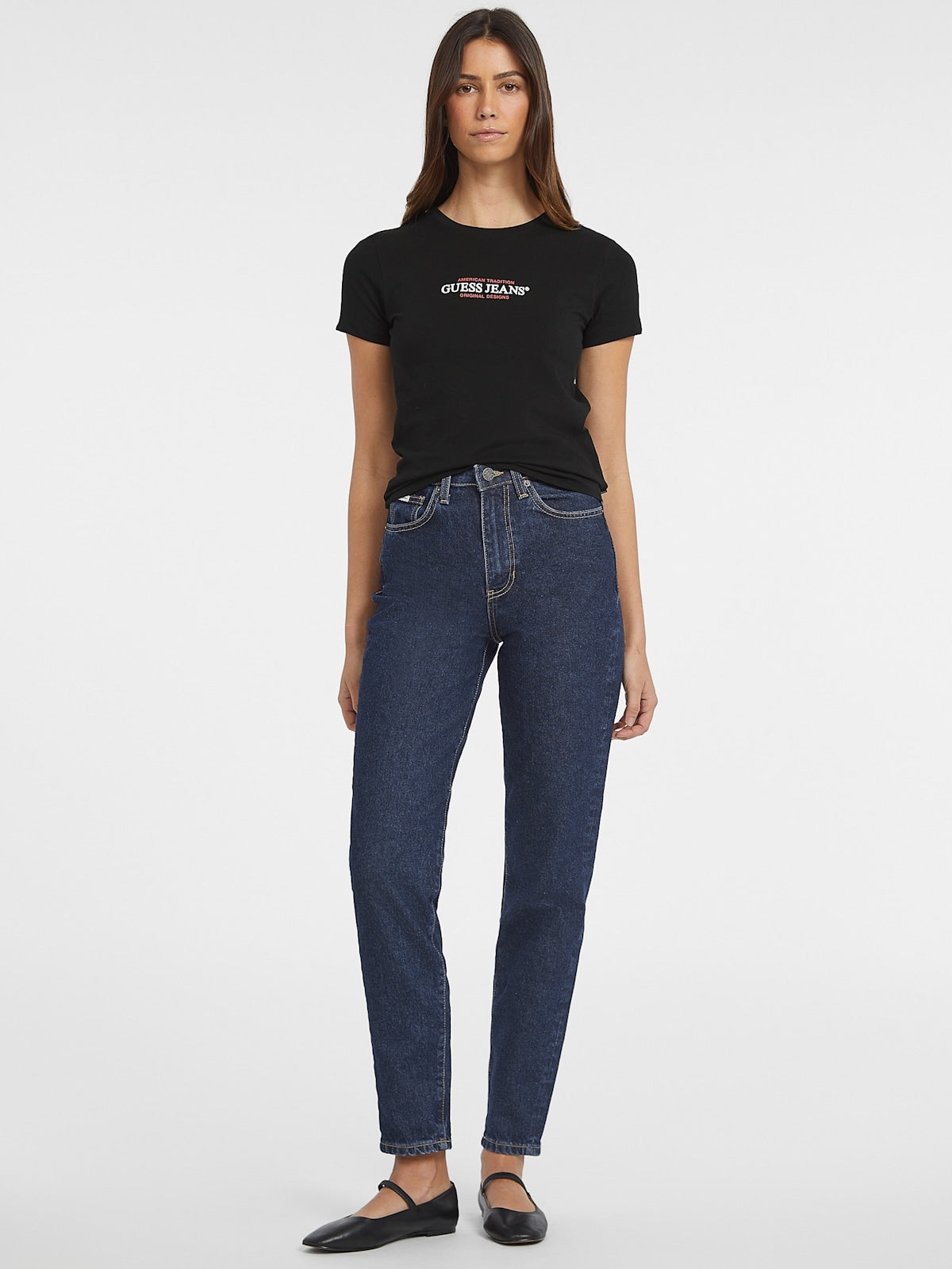 GJ SS CN SLIM AMERICAN TR TEE J1314 JBLK