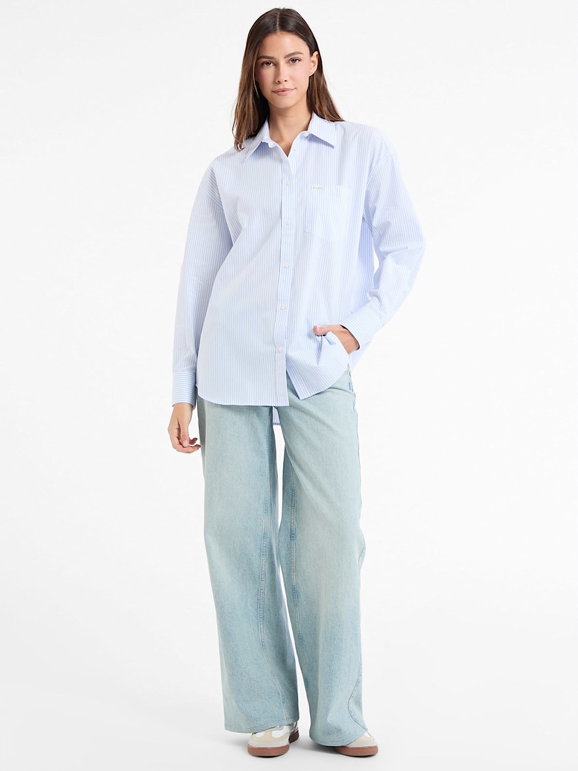 GJ LS OVERSIZE POCKETS SHIRT WGZ11 FB9A