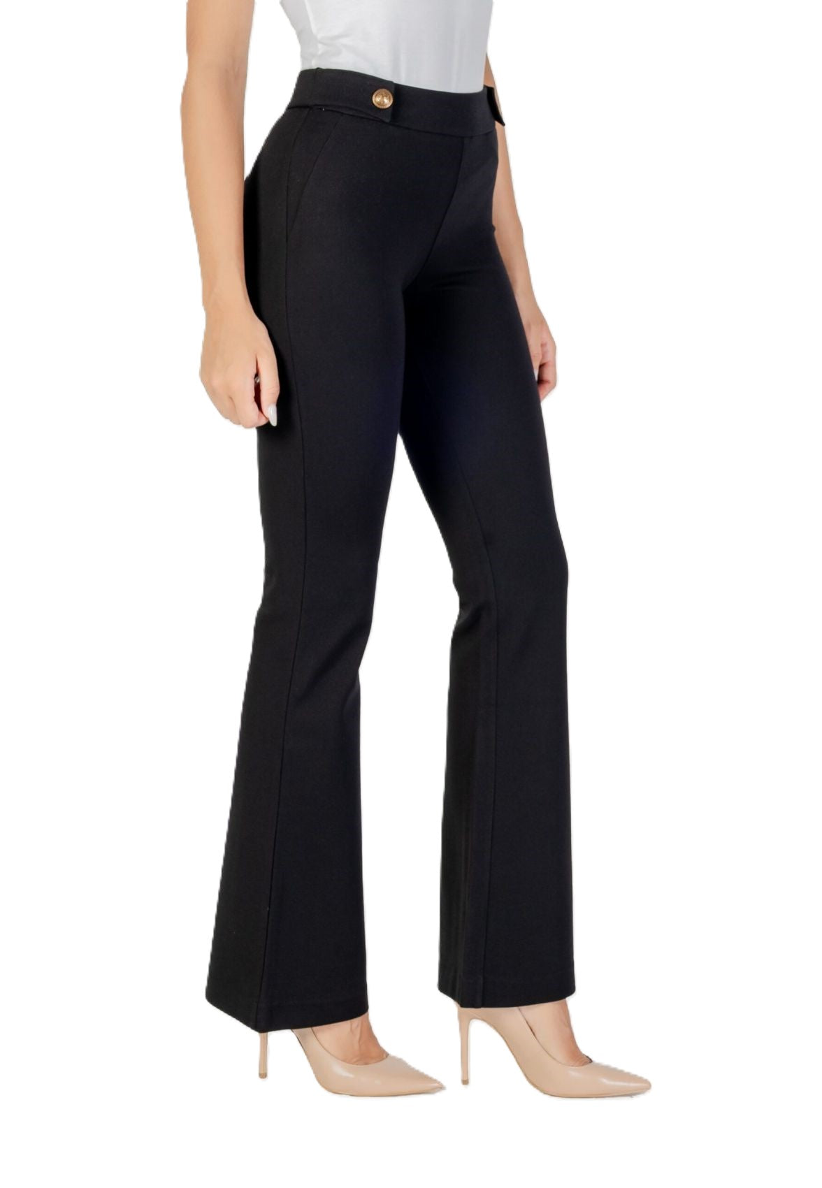 MAELICE BUTTONS FLARE PANT IKCMU2 JBLK