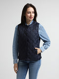 LW DOWN QUILTED COLLARLESS VEST 235401
