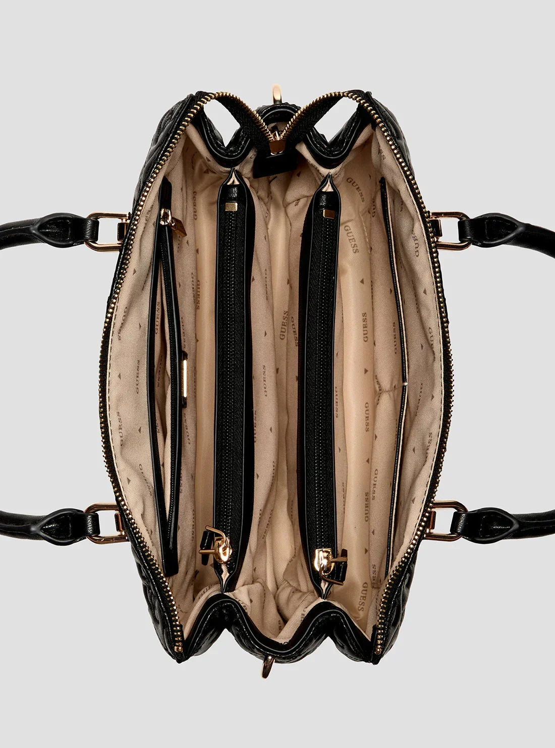 ADELASIA MULTI COMP SATCHEL BLA - LUX54