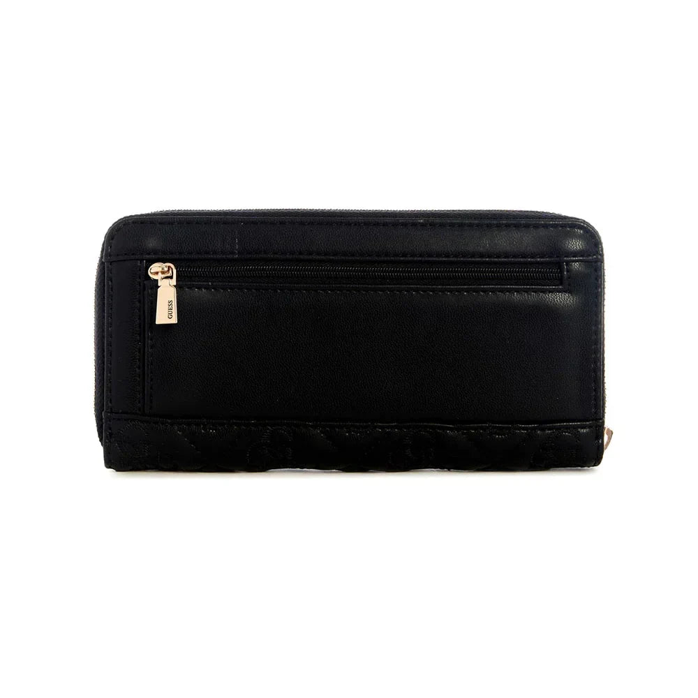 ADELASIA SLG LARGE ZIP AROUND BLA - LUX54