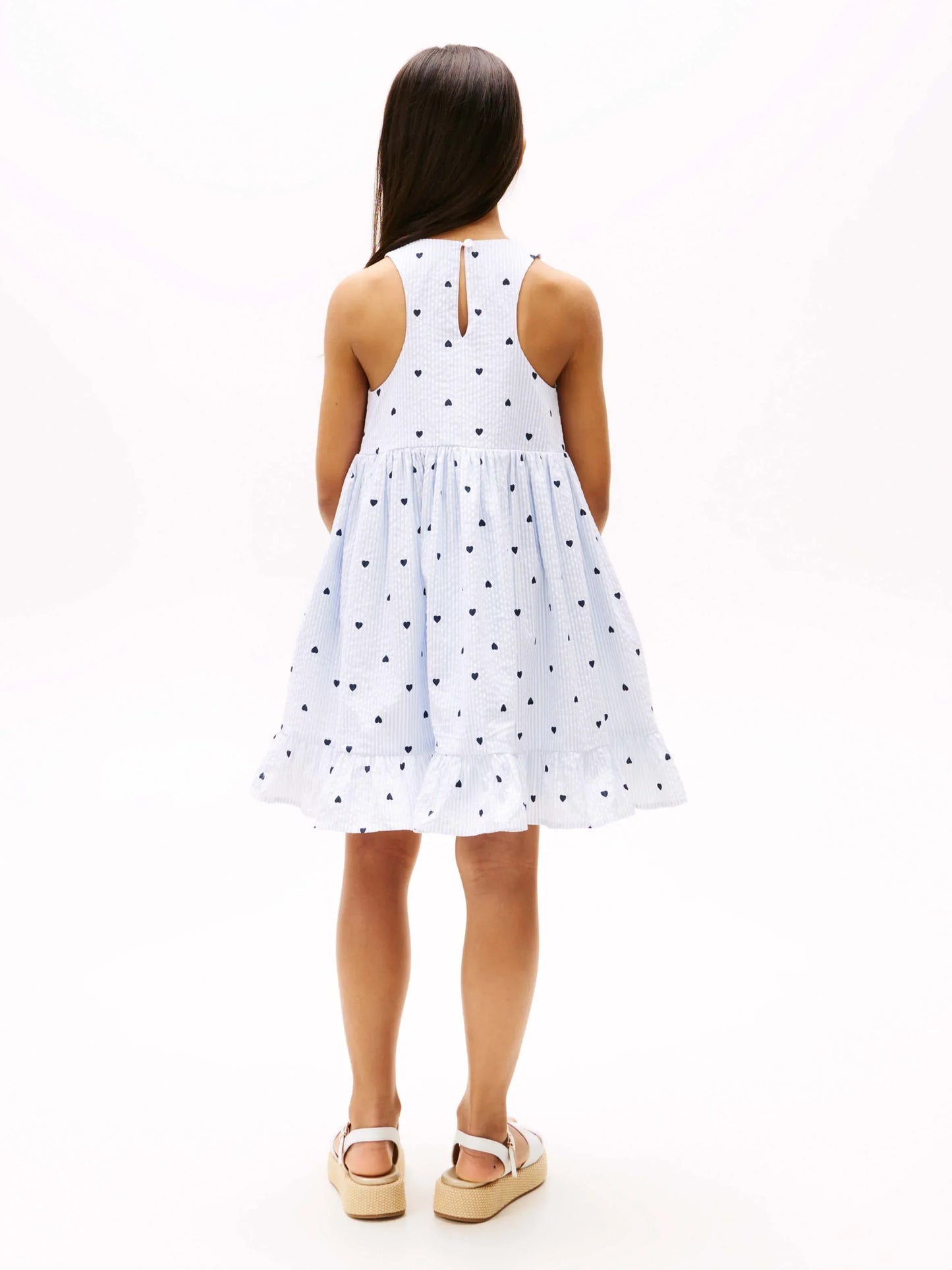 B AOP SEERSUCKER DRESS SLVLS 39258 - LUX54