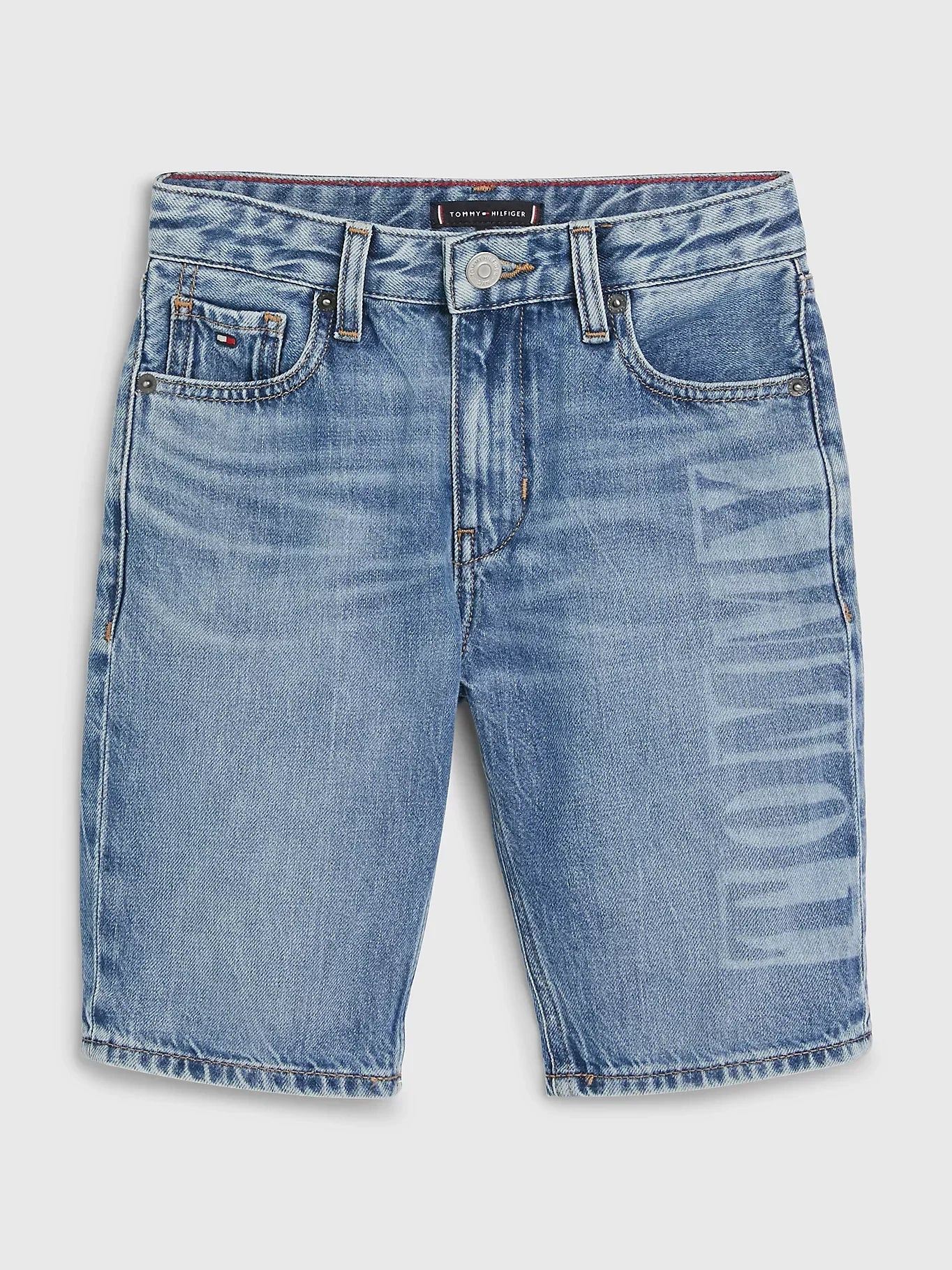B SKATER SHORT DENIM BLEACH 213162 - LUX54