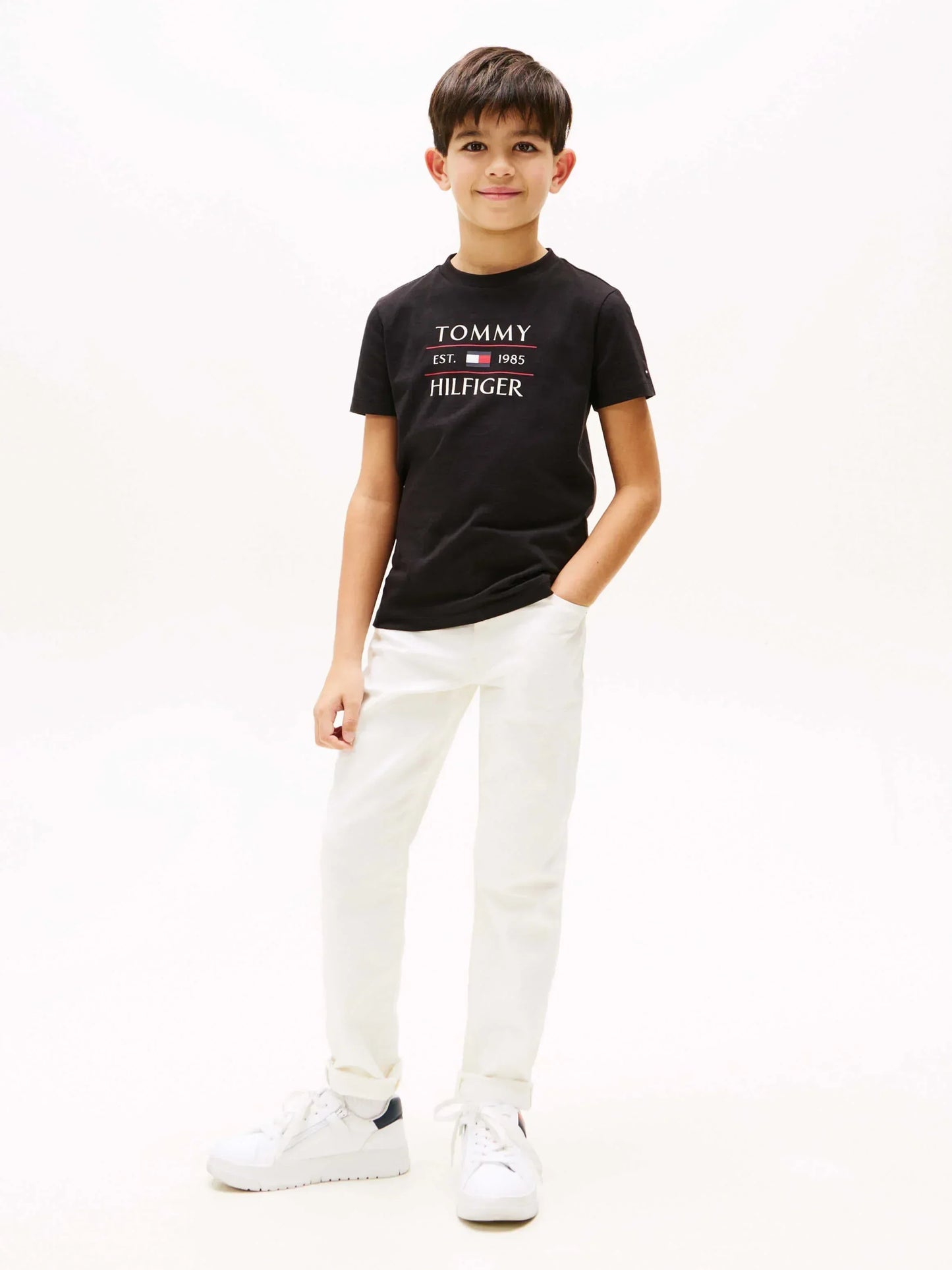 B TOMMY FLAG HILFIGER REG TEE SS 38394 - LUX54