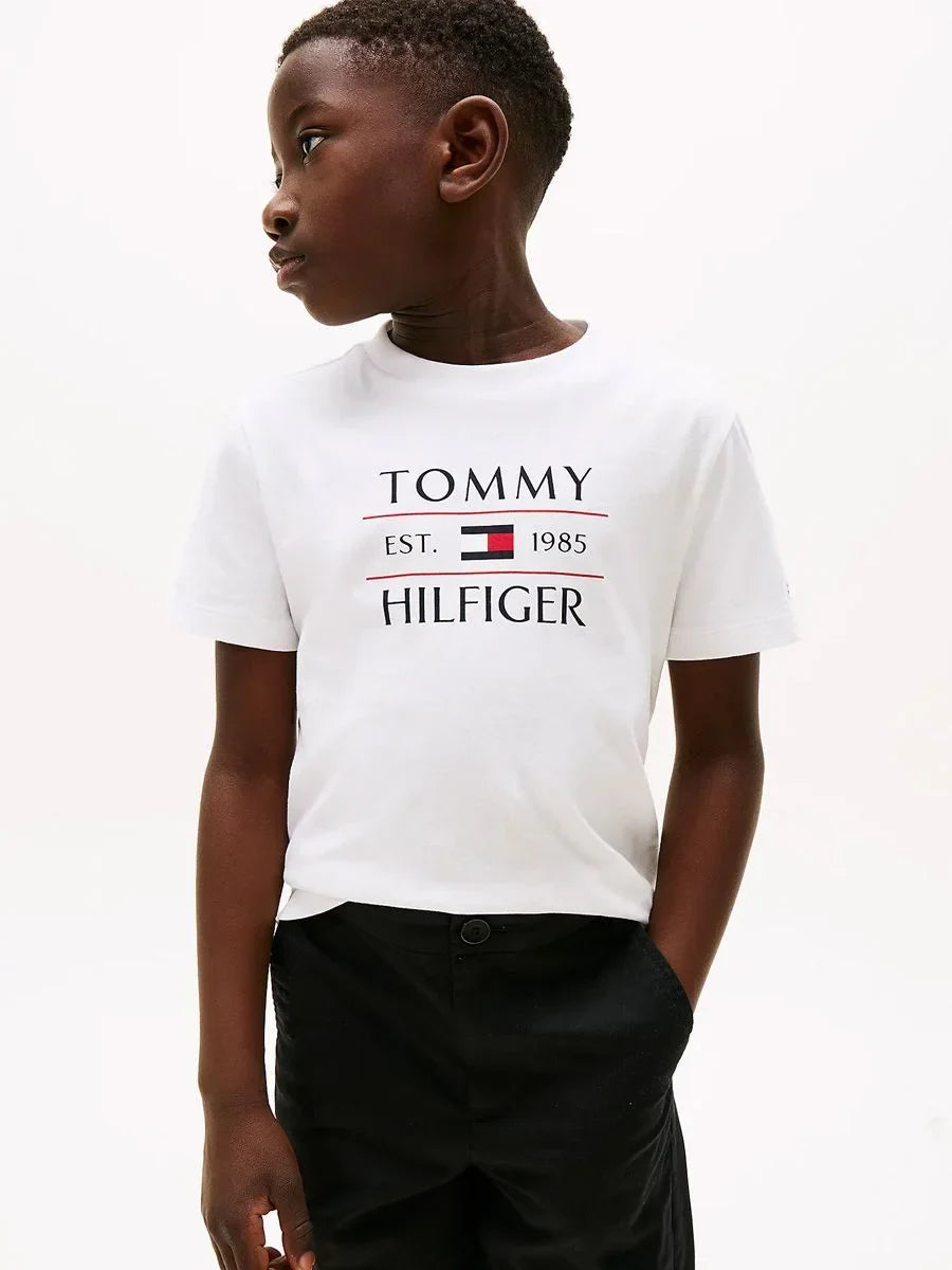 B TOMMY FLAG HILFIGER REG TEE SS 38403 - LUX54