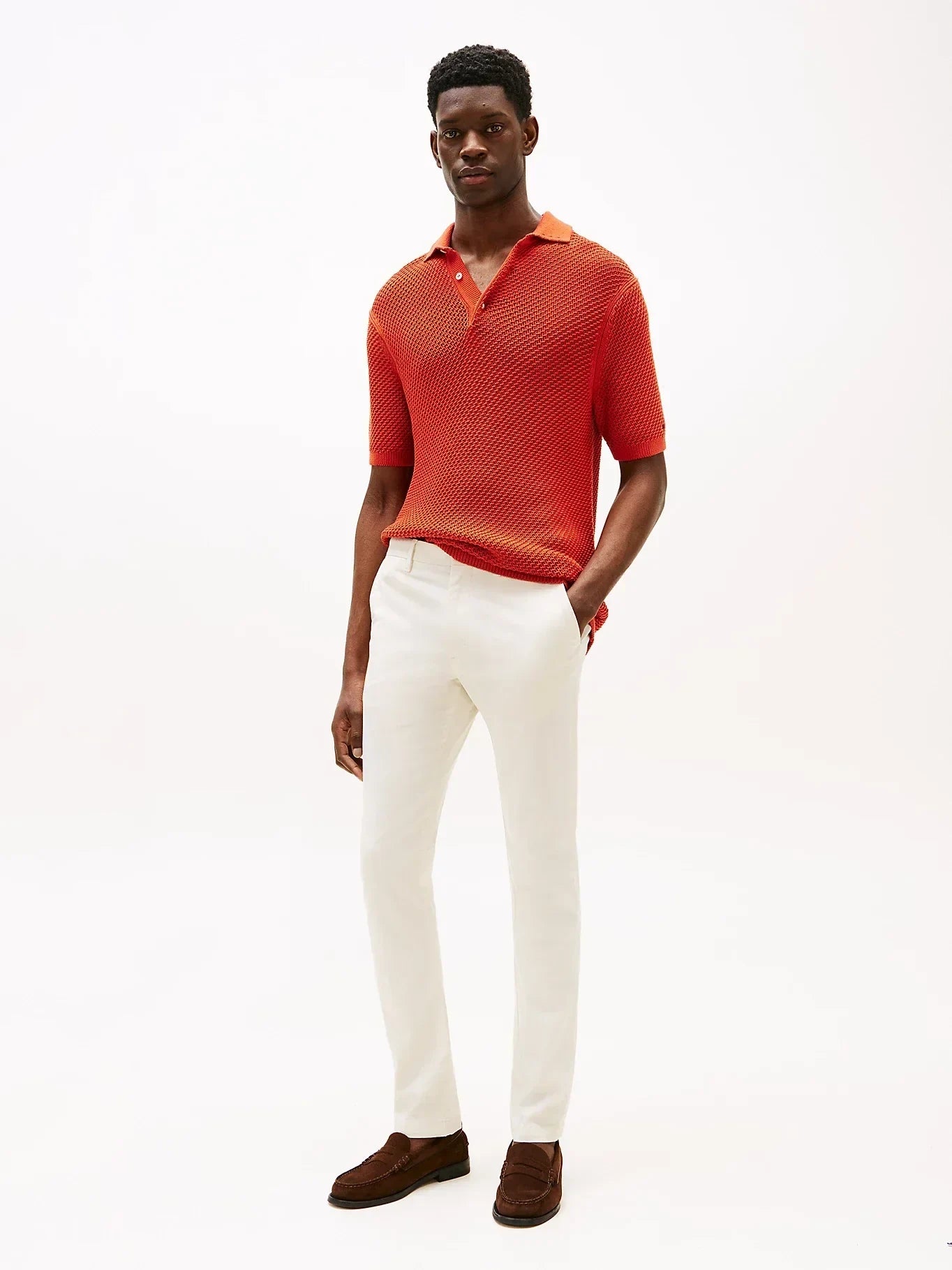 BLEECKER PRINTED STRUCTURE CHINO 240606 - LUX54