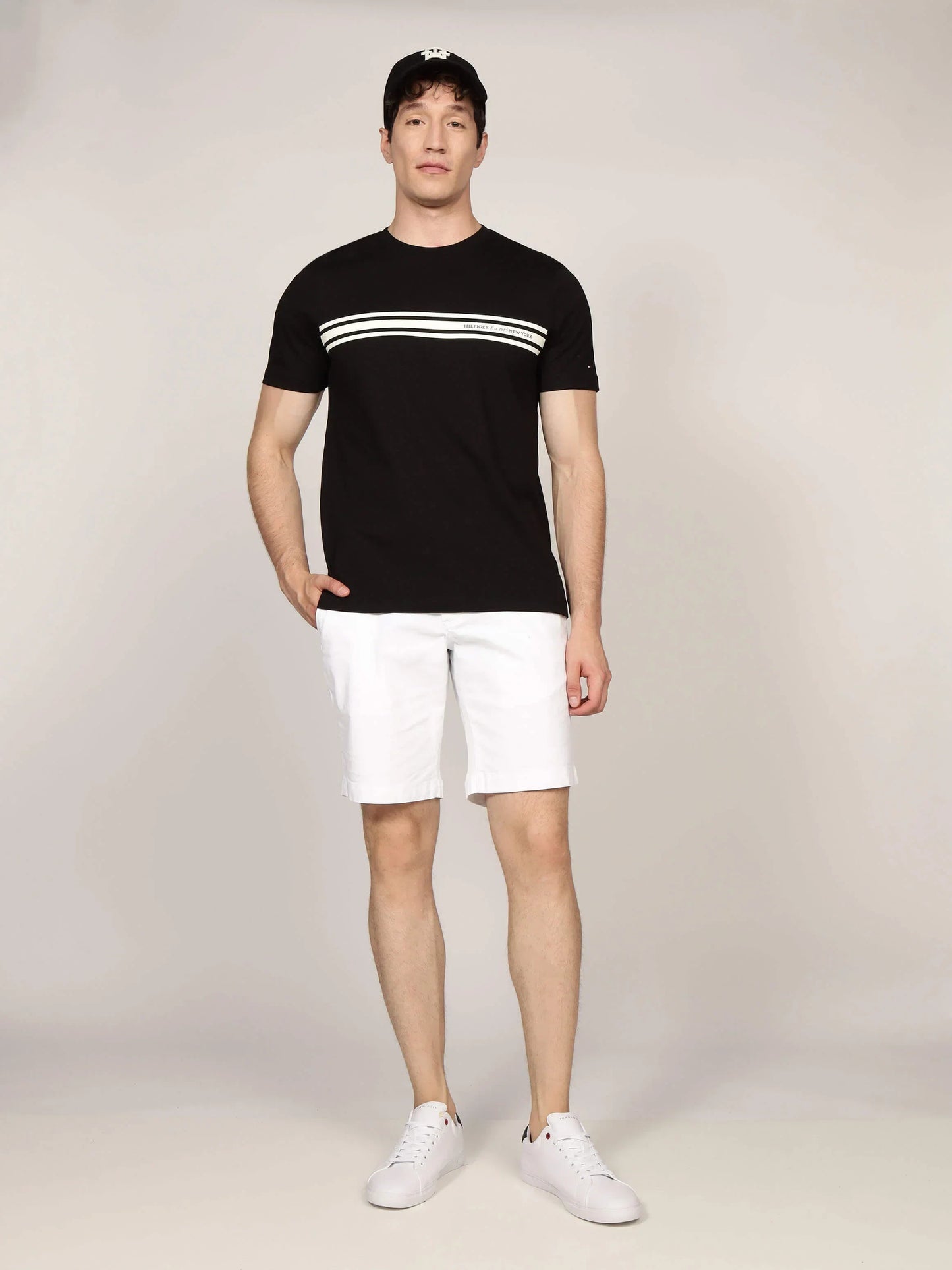 CENTRAL CHEST STRIPE TEE 236762 - LUX54