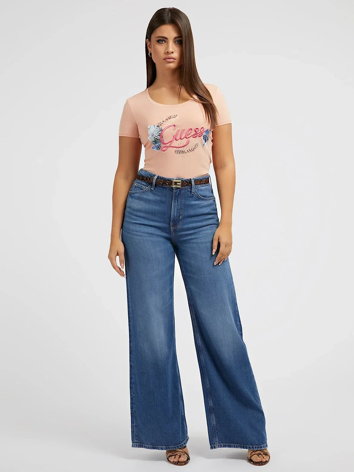 EMBELLISH LOGO - MID ORGANIC STRETCH JERSEY 180 W3GI40J1314 G6J5 - LUX54