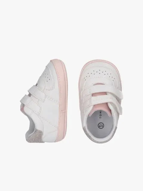 FLAG LOW CUT VELCRO SNEAKER WHI 37696 - LUX54