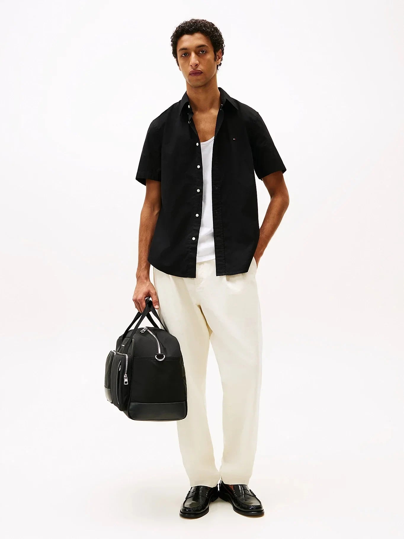 FLEX POPLIN SOLID S/S SHIRT 240602 - LUX54