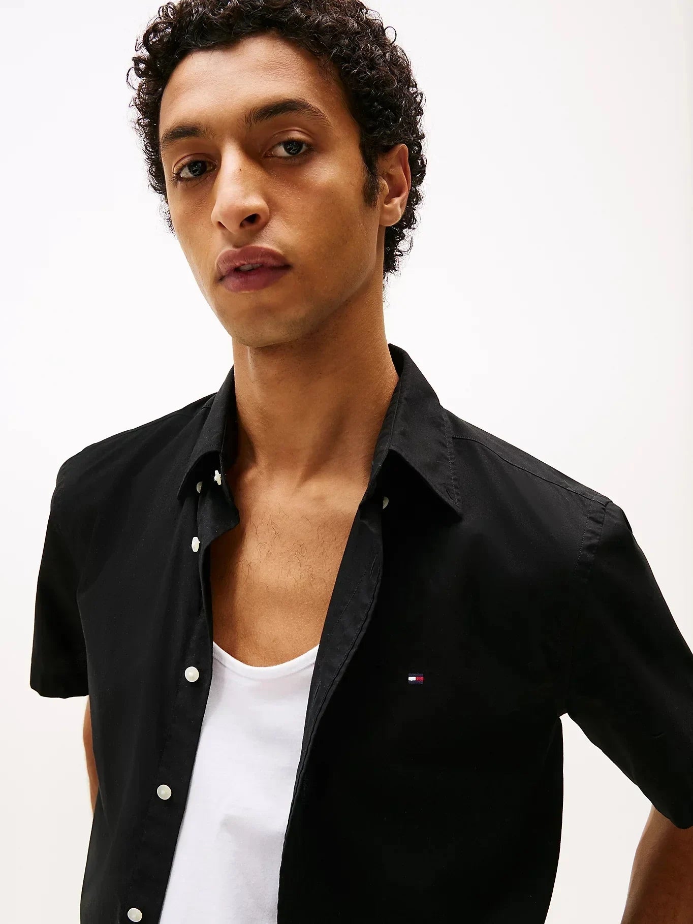FLEX POPLIN SOLID S/S SHIRT 240602 - LUX54