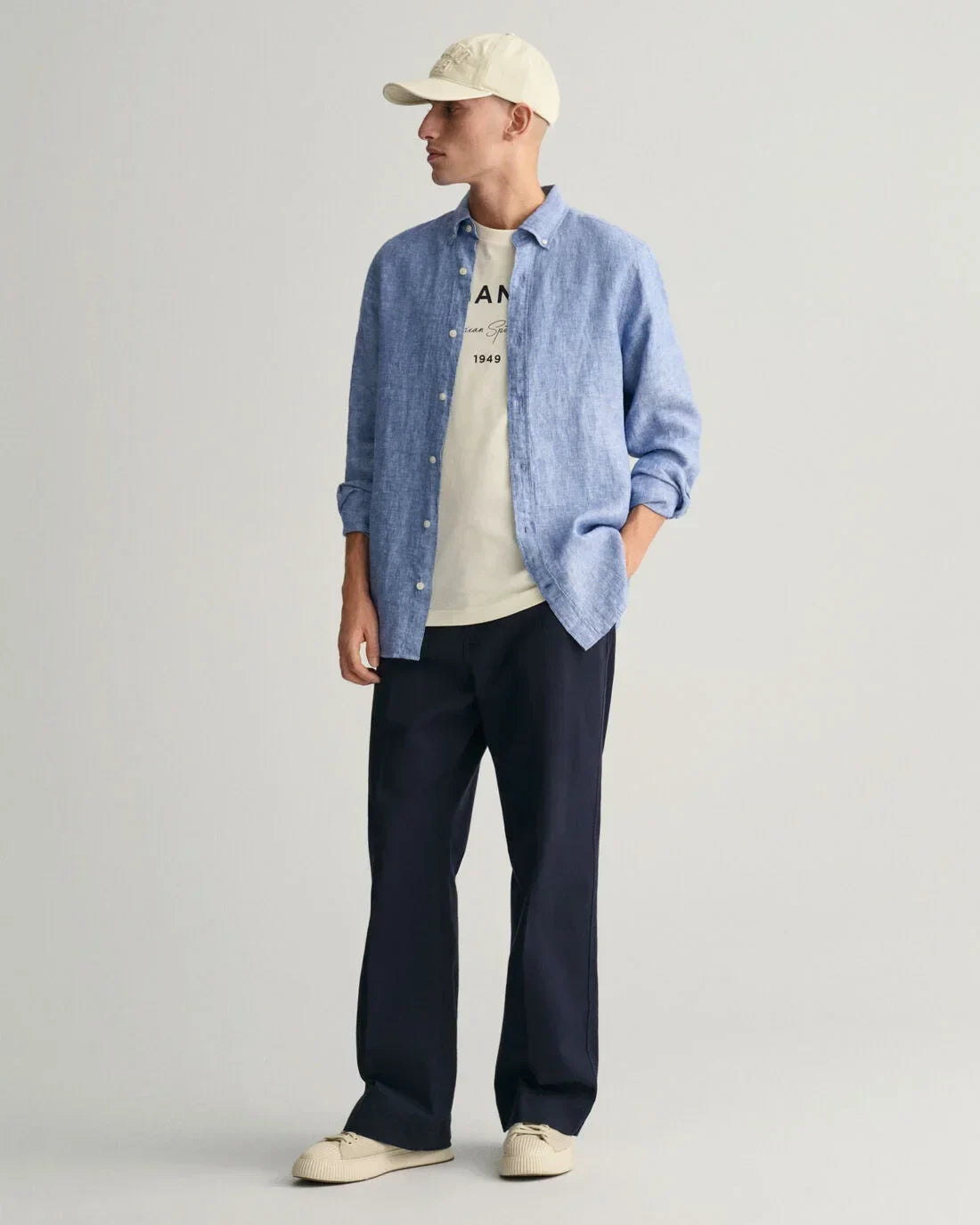 Gant - SLIM LINEN SHIRT 407 - LUX54