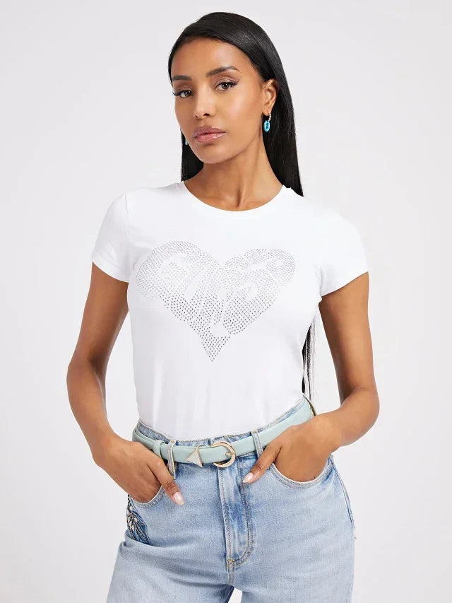 GUESS HEART R3 - ORGANIC STREAM STRETCH JSY 180 W2YI07KA0Q1 G011 - LUX54