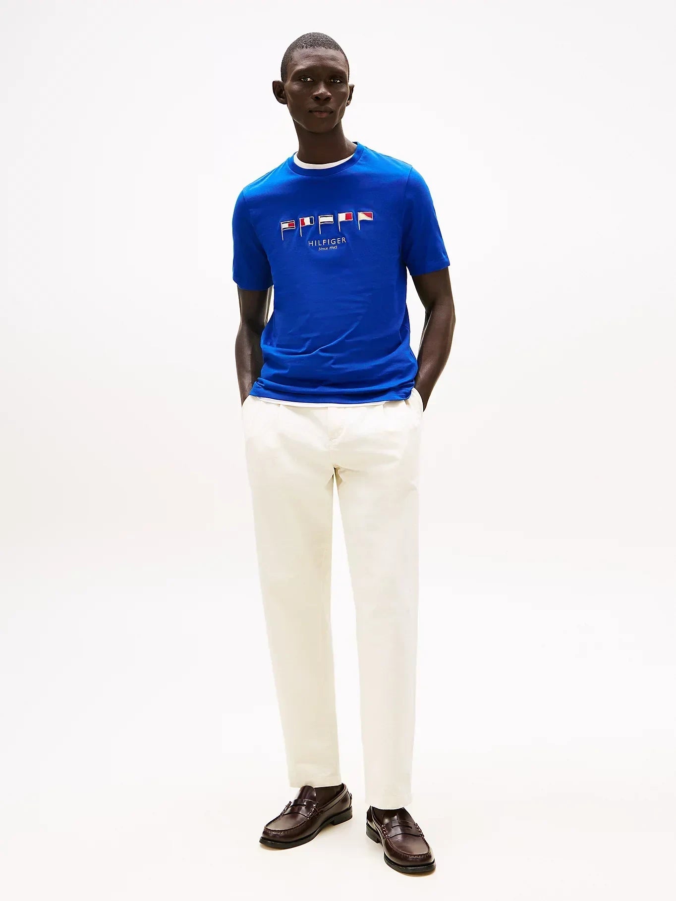 HILFIGER MULTI FLAGS TEE 240701 - LUX54