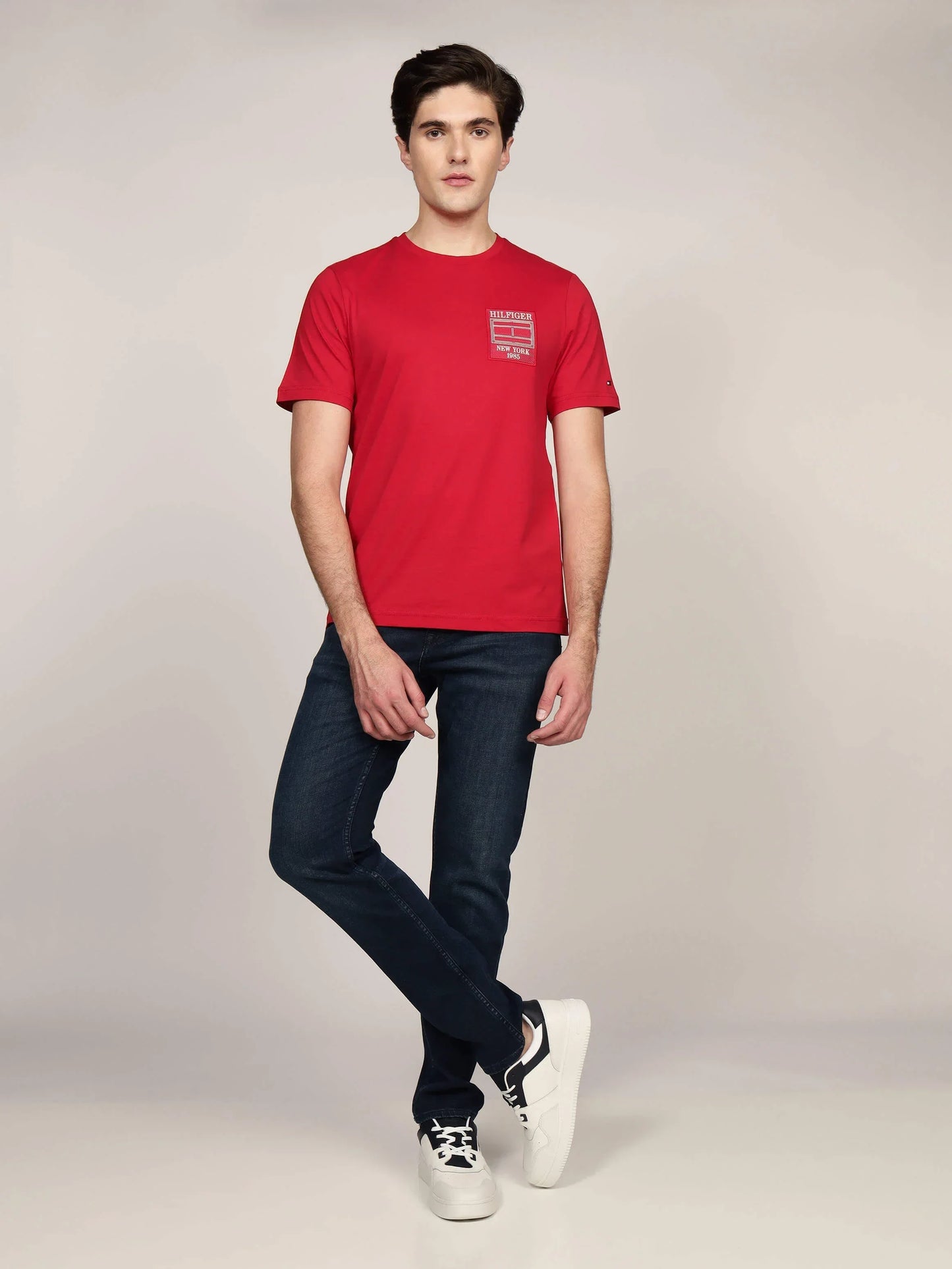 HILFIGER OUTLINE FLAG TEE 240720 - LUX54