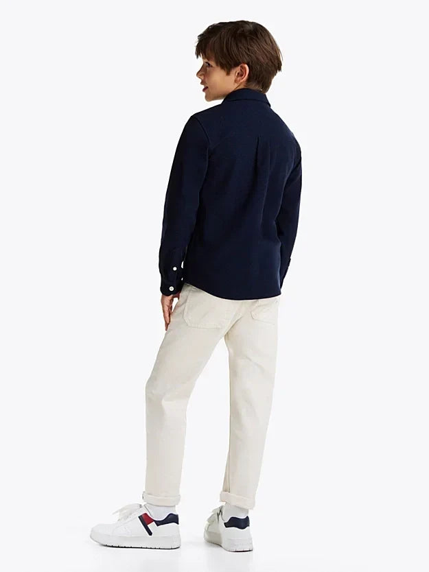 K MICRO WAFFLE REG SHIRT LS 35918 - LUX54