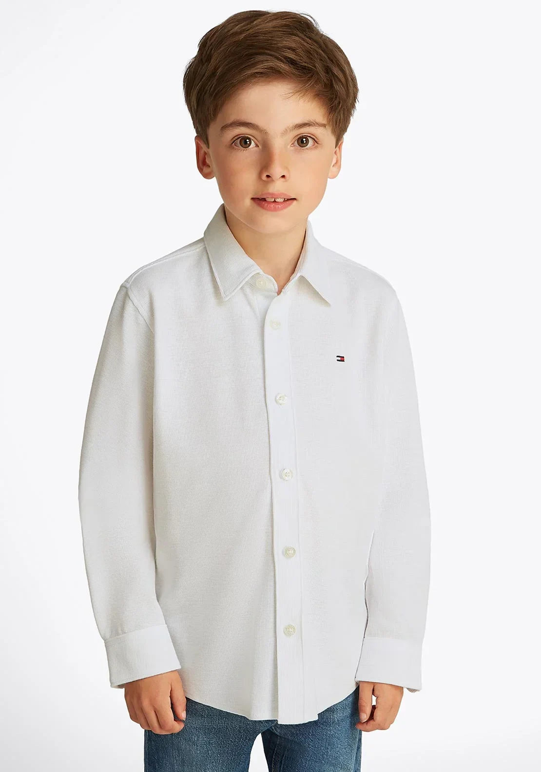 K MICRO WAFFLE REG SHIRT LS 35921 - LUX54