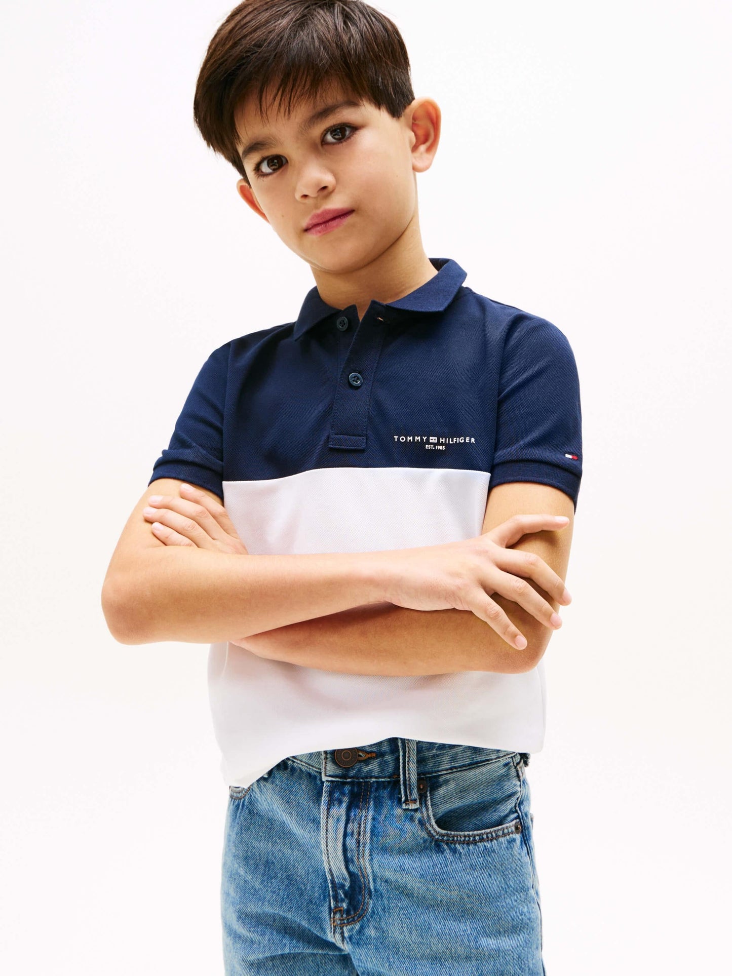 K MINI CORP COLOURBLOCK POLO SS 38311 - LUX54