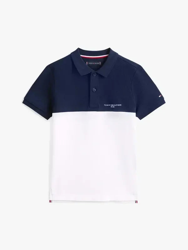 K MINI CORP COLOURBLOCK POLO SS 38311 - LUX54
