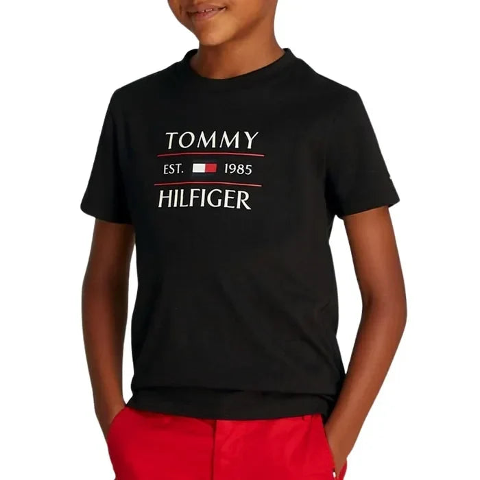 K TOMMY FLAG HILFIGER REG TEE SS 38395 - LUX54