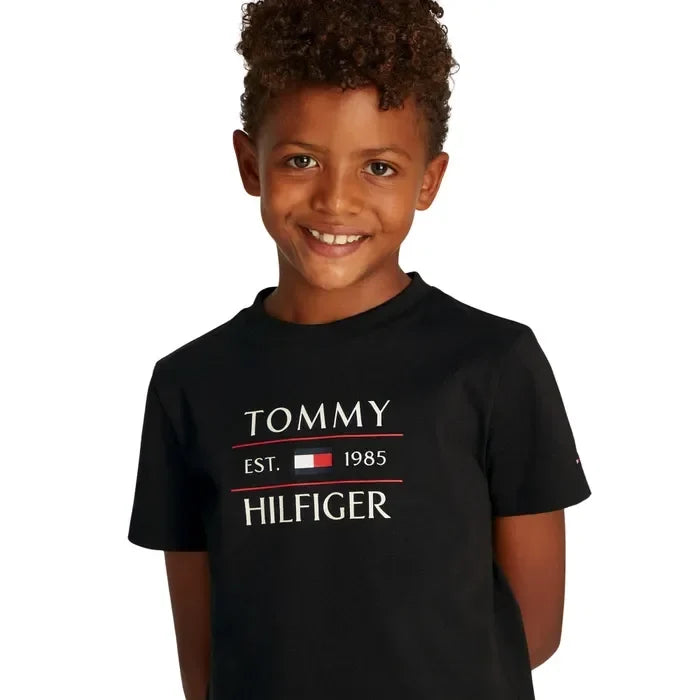 K TOMMY FLAG HILFIGER REG TEE SS 38395 - LUX54