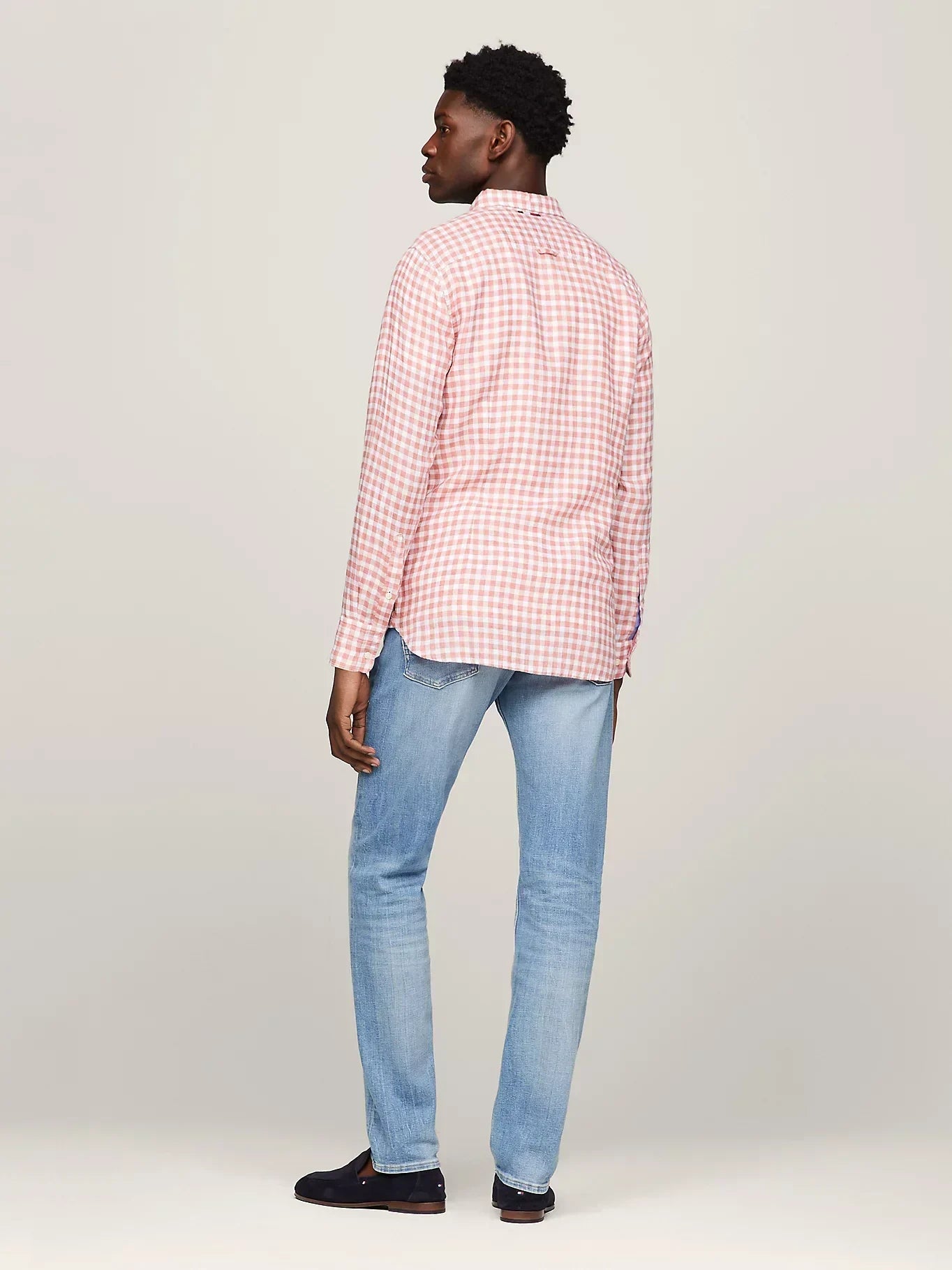 LINEN GINGHAM SF SHIRT 229328 - LUX54