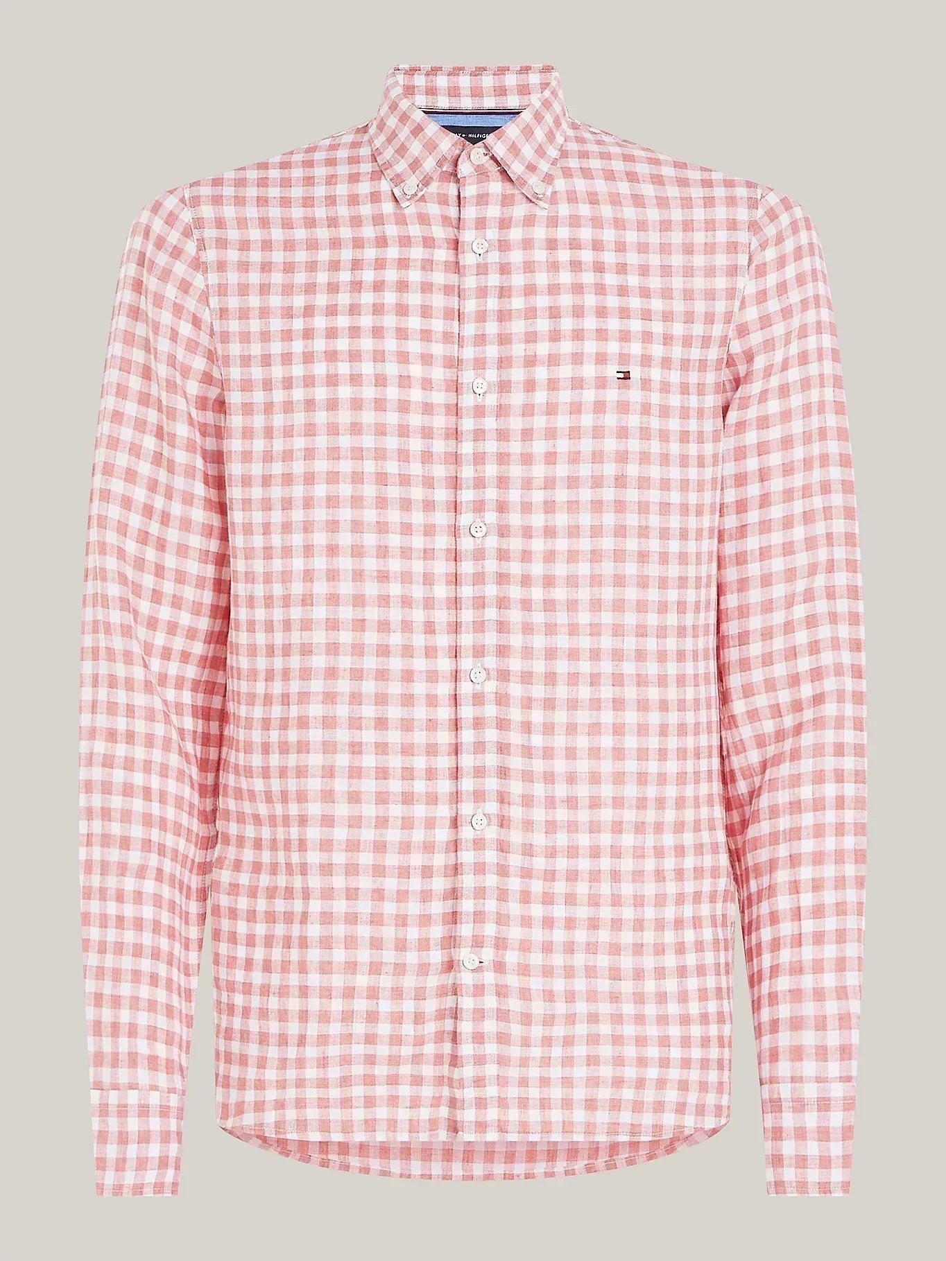 LINEN GINGHAM SF SHIRT 229328 - LUX54