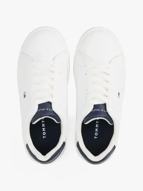 LOW CUT LACE-UP SNEAKER WHITE/B 37929 - LUX54