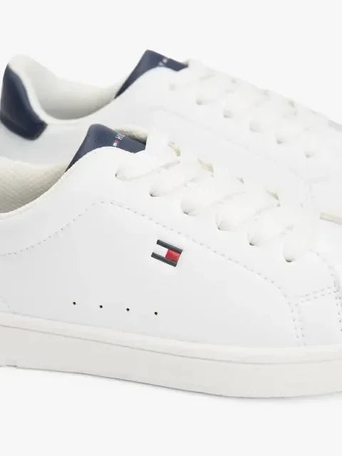 LOW CUT LACE-UP SNEAKER WHITE/B 37929 - LUX54