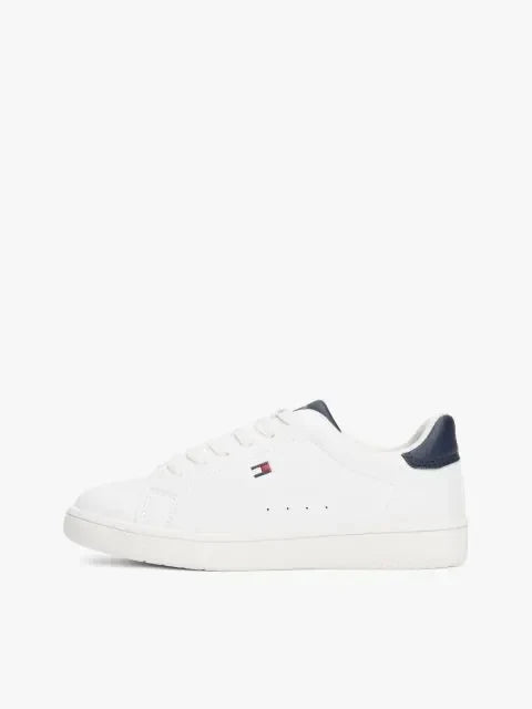 LOW CUT LACE-UP SNEAKER WHITE/B 37929 - LUX54